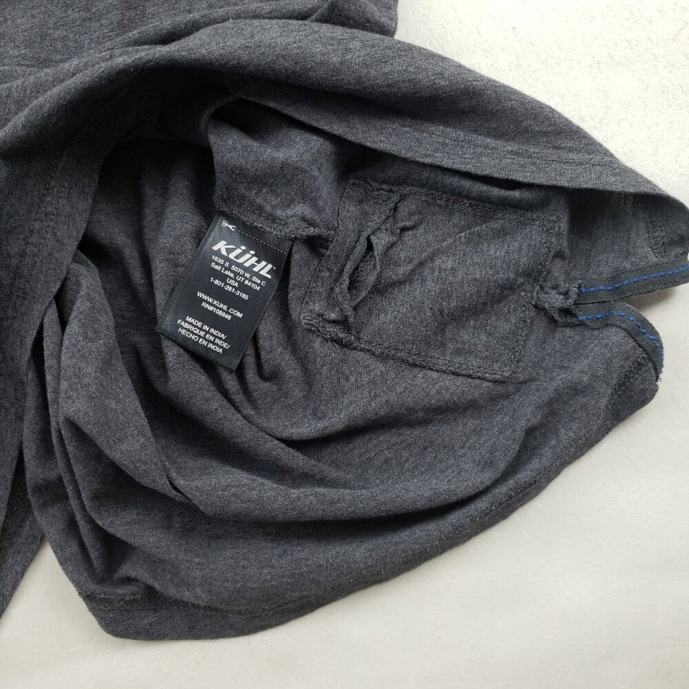 Kuhl Wildfibre Organic Cotton Tee Mens Large Gray Short Sleeve Crew Neck Shirt - Picture 5 of 11